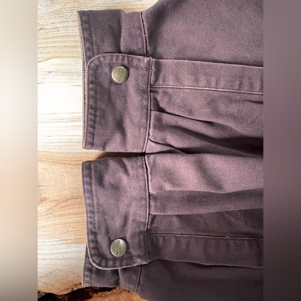 Vintage Carhartt Flannel-lined Canvas Shirt Jacket - Picture 6 of 9